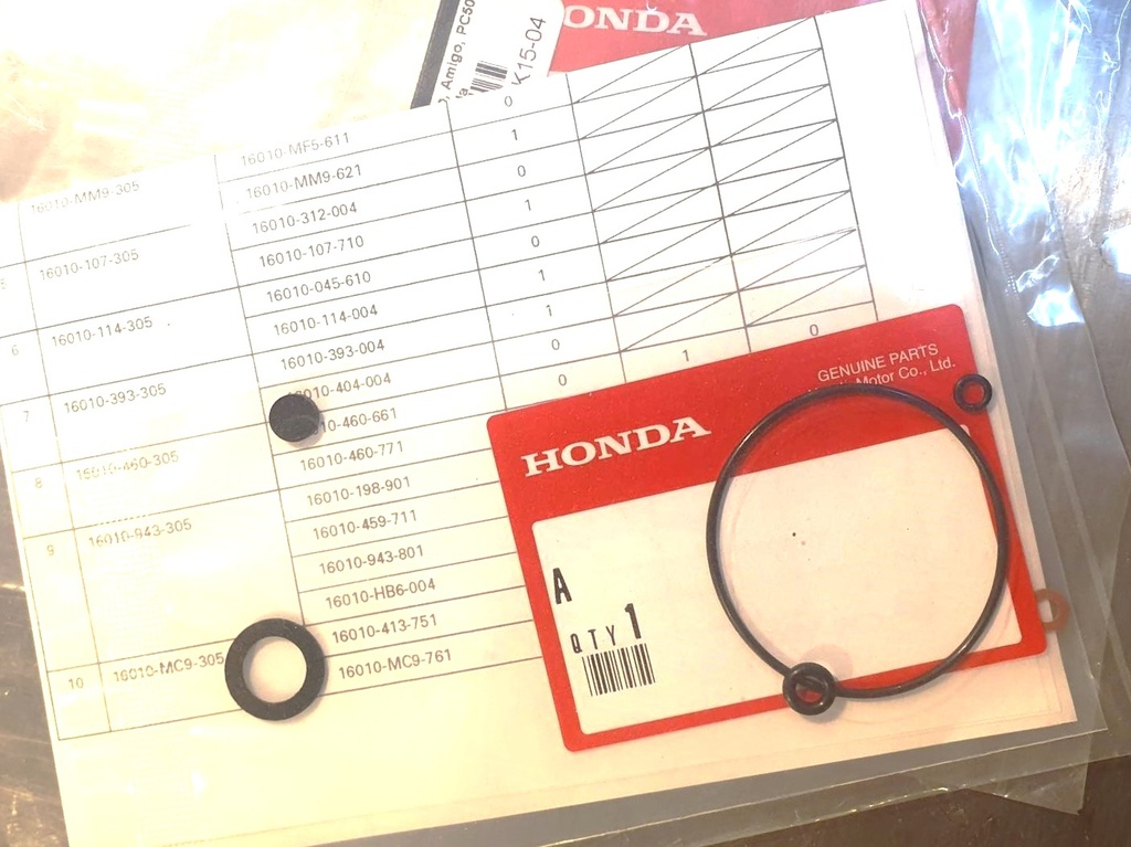 Dichtingsset carburator PF50, origineel HONDA (16010-114-305)