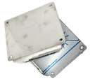 Nummerplaathouder INOX (L/R), blanco