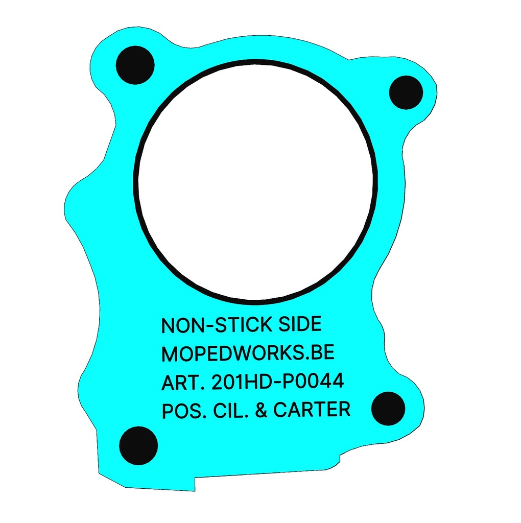 Paint protector / Spuitsticker PF50 (Cilinder/Carter); voor CILINDER