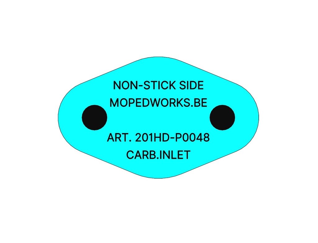 Paint protector / Spuitsticker PF50 (INLET), voor SPRUITSTUK.