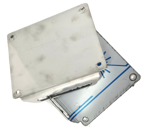 Nummerplaathouder INOX (L/R), blanco