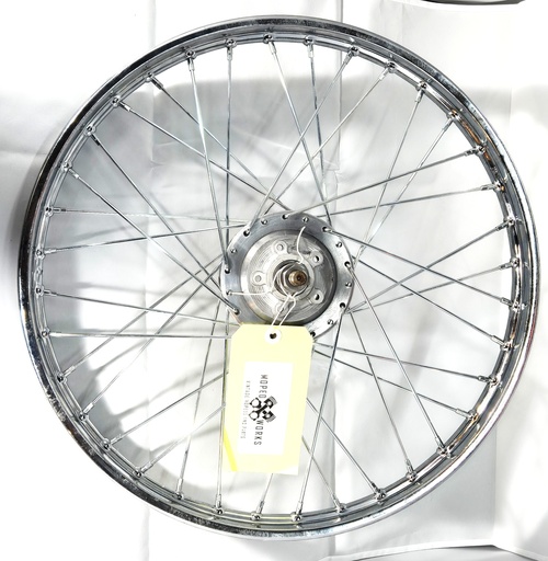 [201HD-A0014] Achterwiel PF50 - Gelagerd/Geharde as/ Nieuwe standaard velg / Nieuw gespaakt