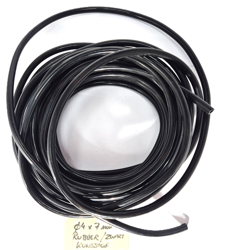 [301BY-KD0029] Benzineleiding BLACK 4 x 7.0mm (kunststof)