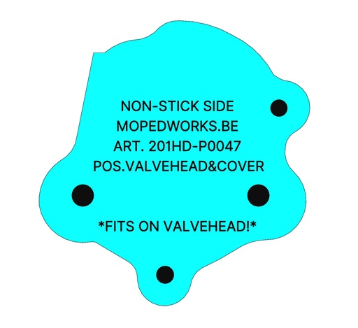 [201HD-P0047] Paint protector / Spuitsticker PF50 (Culasse/kleppendeksel), voor CULASSE.