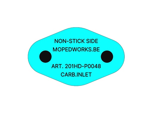 [201HD-P0048] Paint protector / Spuitsticker PF50 (INLET), voor SPRUITSTUK.